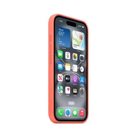 iPhone 16 Silicone Case with MagSafe - Tangerine