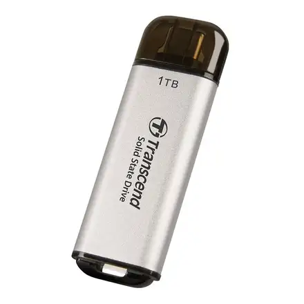 Transcend SSD 1TB ESD300 USB 3.2 Gen 2x1 - Silver