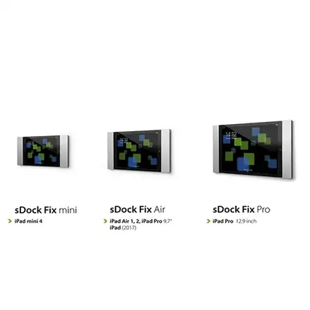 smart things sDock Fix Air Black - wall mount for iPad Air 1/2,  iPad Pro 9,7", iPad 2017/2018