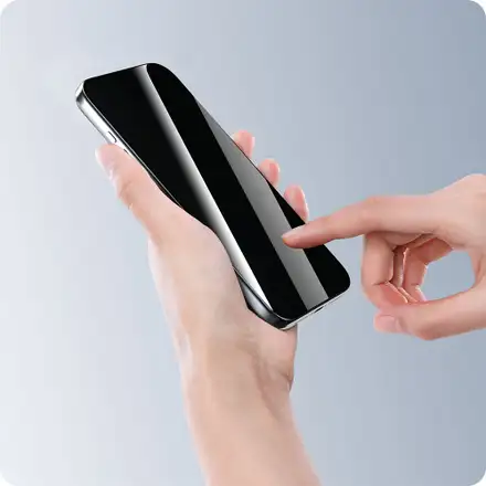 Devia ochranné sklo Van Series Privacy pre iPhone 17 Pro - Black Frame