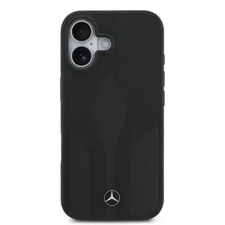 Mercedes Leather The Move MagSafe Zadný Kryt pre iPhone 17 čierny