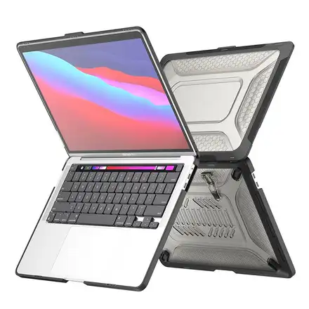 Devia kryt Super Scratch-Proof Hard Jacket pre Macbook Air 13" 2020 - Matt Black