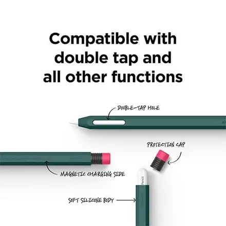 Elago kryt Classic Pencil Case pre Apple Pencil 2nd Gen & Pencil Pro - Midnight Green