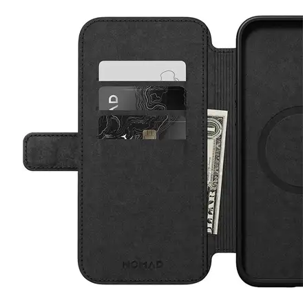 Nomad puzdro Modern Leather Folio Magsafe pre iPhone 15 Plus - Black