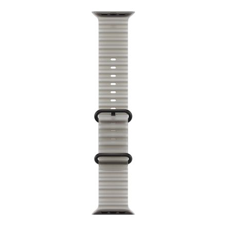 Apple Watch 49mm Translucent Grey Ocean Band - Black Titanium Finish