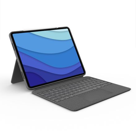 Logitech COMBO TOUCH pre iPad Pro 12.9"  (5. a 6. gen.) - šedá - UK