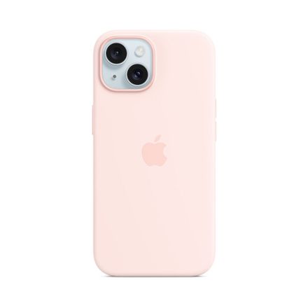 iPhone 15 Silicone Case with MagSafe - Light Pink