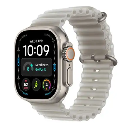 Apple Watch Ultra 4 GPS + Cellular 49mm Natural Titanium Case with Translucent Grey Ocean Band *Rozbalený*