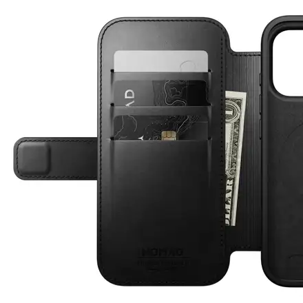 Nomad puzdro Modern Leather Folio Magsafe Horween pre iPhone 17 Pro - Black