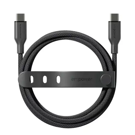 PanzerGlass kábel EMPOWER Racing USB-C to USB-C 1.2m 240W - Black
