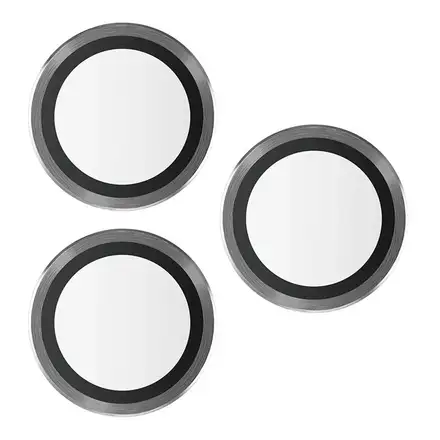 PanzerGlass ochranné sklo Hoops pre iPhone 15 Pro/15 Pro Max - Black Metal