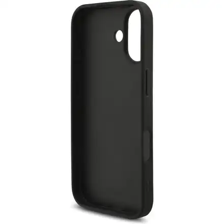 Guess PU 4G Metal Logo Strap kryt iPhone 17 čierny
