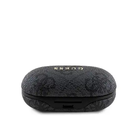 Guess PU 4G Metal Logo TWS Bezdrôtové Slúchadlá čierne