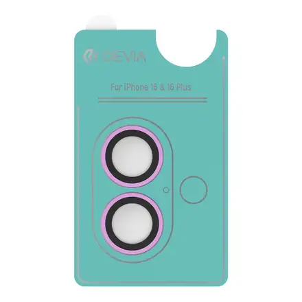 Devia Peak Series Lens Protector pre iPhone 16/16 Plus - Pink