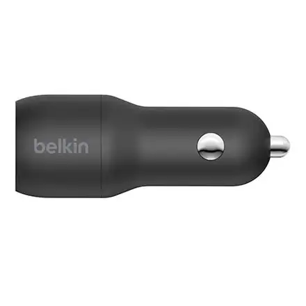 Belkin Boost Charge Dual USB Car Charger 24W + USB to Lightning cable - Black