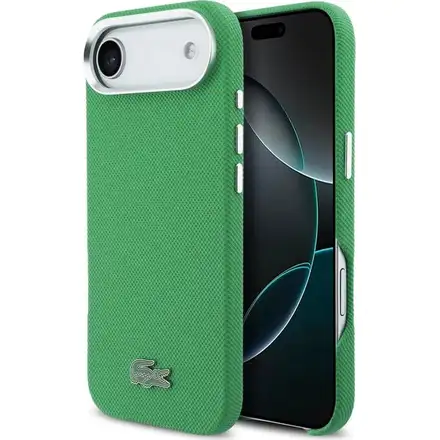 Lacoste Iconic Petit Pique Metal Logo MagSafe kryt iPhone Air zelený