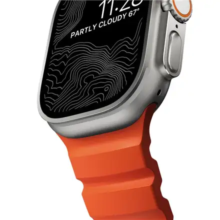Nomad remienok Rocky Point Band pre Apple Watch 46/49mm - Magma/Natural