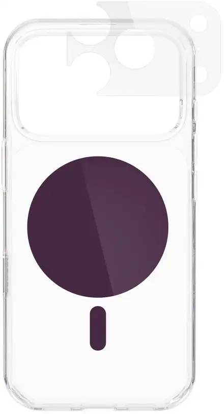 Epico Dot Mag+ Case iPhone 17 Pro Max/18 Pro Max Qi2 & MagSafe Compatible - dark purple (crossbody ready & camera island protector