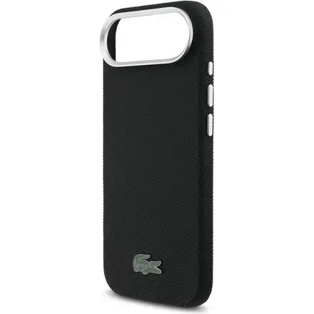 Lacoste Iconic Petit Pique Metal Logo MagSafe kryt iPhone Air čierny