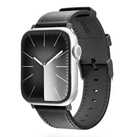 Epico Watch Strap Leather 49/46/45/44 mm - čierna