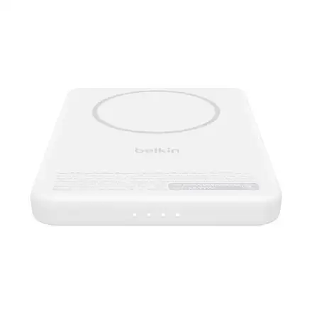 Belkin Boost Charge Slim Magnetic Powerbank 5K with Qi2 - White