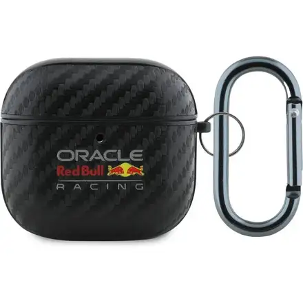 Red Bull PU Karbonové Púzdro pre AirPods 4 čierne