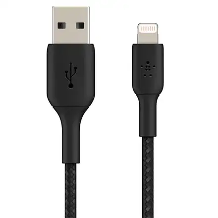 Belkin kábel Boost Charge Braided USB-A to Lightning 1m - Black