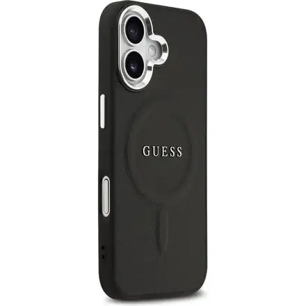 Guess PU Saffiano MagSafe kryt iPhone 17 čierny
