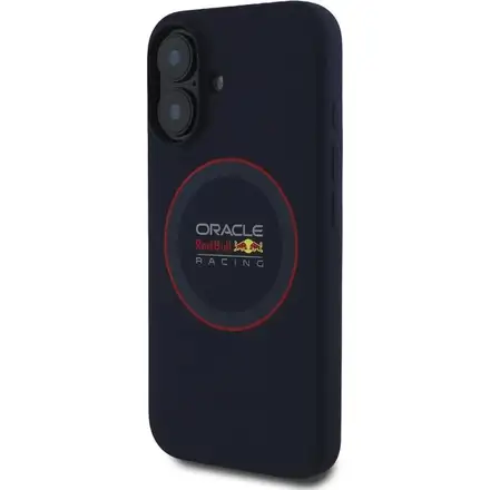 Red Bull Silicone Red Ring MagSafe Zadný Kryt pre iPhone 16 Plus modrý