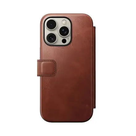 Nomad puzdro Modern Leather Folio Magsafe Horween pre iPhone 16 Pro - Olde Dublin