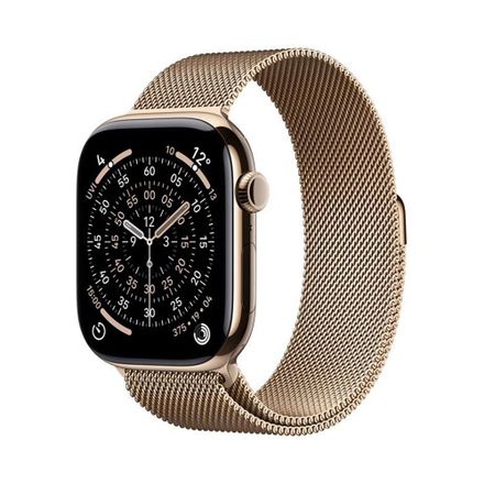 Apple Watch Series 11 GPS + Cellular 42mm Zlatý titán so zlatým milánskym ťahom