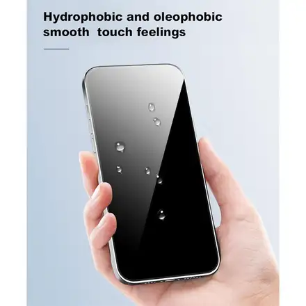 Devia ochranné sklo Van Series Anti-Static pre iPhone 14 Plus/13 Pro Max - Black Frame