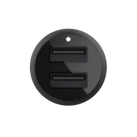Belkin Boost Charge Dual USB-A Car Charger 24W - Black