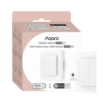 Aqara Smart Home Zigbee a Thread žalúziový vypínač H2 EU
