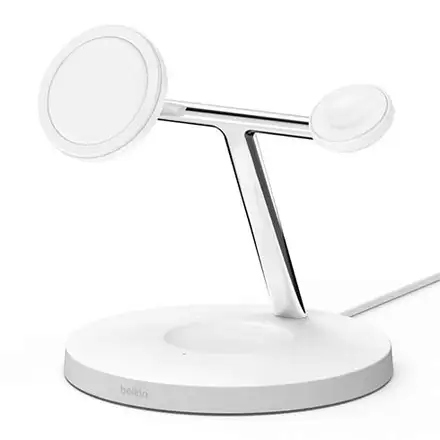 Belkin Boost Charge Pro 3-in-1 Wireless Charger with Magsafe 15W - White *Vystavený*