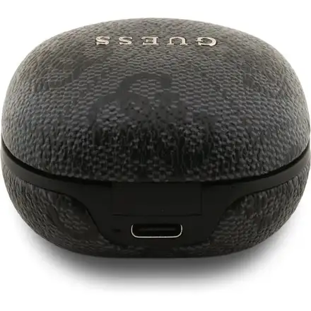 Guess PU 4G Metal Logo ENC TWS Bezdrôtové Slúchadlá čierne