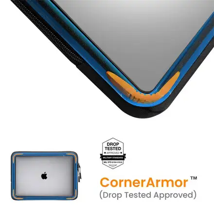 TomToc puzdro 360 Protective Sleeve pre Macbook Pro 14" M1/M2/M3/M4 - Black Blue