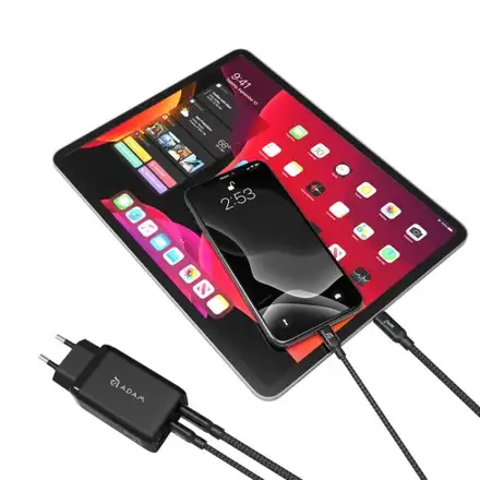 Adam Elements Omnia F6 USB-C PD/QC 3 GaN Super Charging Kit 65W - Black