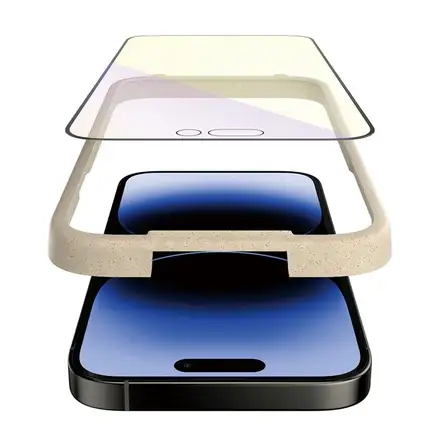 PanzerGlass ochranné sklo UWF AB Anti-Bluelight pre iPhone 14 Pro - Black Frame