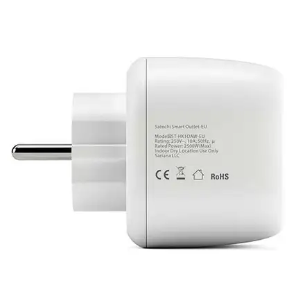 Satechi Smart Outlet works with Apple Home - White