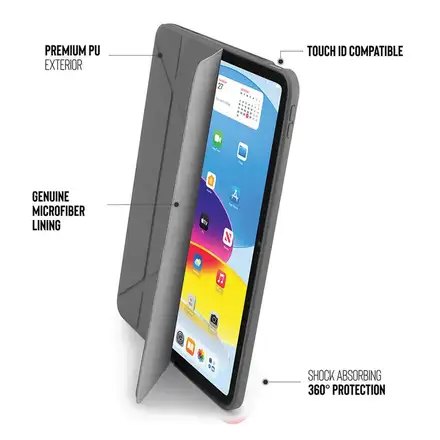 Pipetto puzdro Origami TPU Case pre iPad 10-11 Gen 2022/2025 - Grey