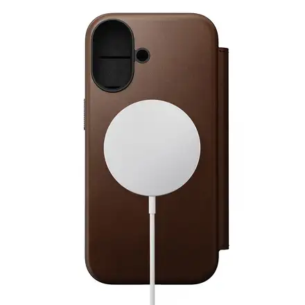 Nomad puzdro Modern Leather Folio Magsafe pre iPhone 17 - Brown