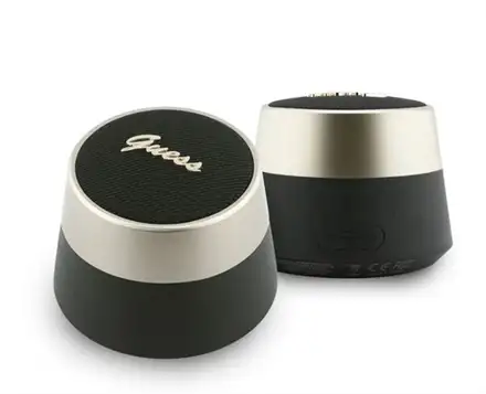 Guess Script Metal Logo Bluetooth Reproduktor 5W čierny