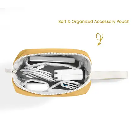 Tomtoc puzdro Lady Sleeve with Pouch pre Macbook Pro/Air 13" - Cheese Yellow