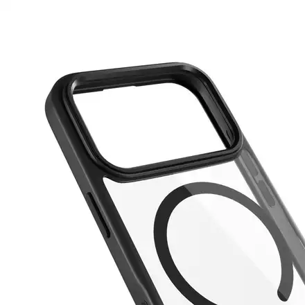 iStores by Epico Hero Pro Mag+ Case iPhone 17 Pro Max  Qi2 & Magsafe kompatibilný - čierna transparentná