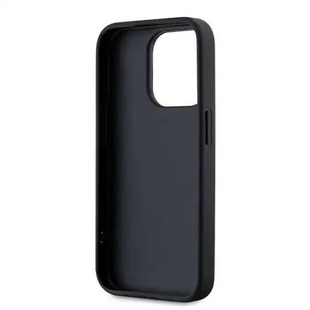 Karl Lagerfeld PU Saffiano Athleisure Stripe and Strap kryt iPhone 15 Pro Max čierna