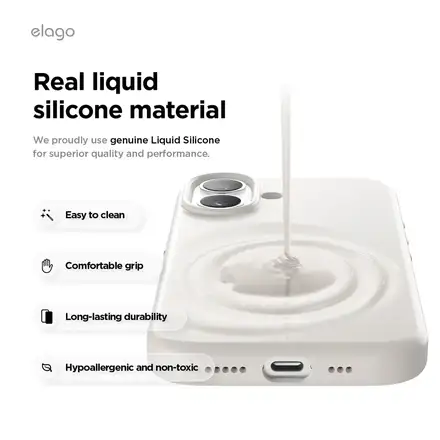 Elago kryt Silicone Case Magsafe Camera Control pre iPhone 17 - Light Lilac