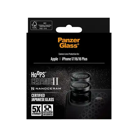 PanzerGlass ochranné sklo Hoops pre iPhone 17/16/16 Plus - Ceramic II