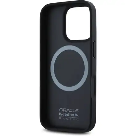 Red Bull Carbon Shiny MagSafe Zadný Kryt pre iPhone 16 Pro Max čierny
