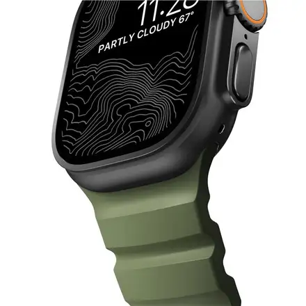 Nomad remienok Rocky Point Band pre Apple Watch 46/49mm - Forest/Black